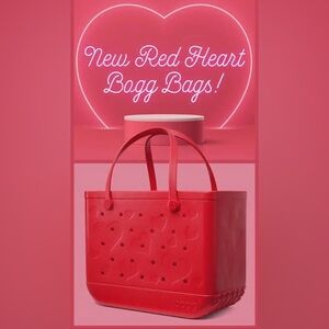 Bogg Conversation Hearts Red Tote Bag-Original Bogg Bag NEW with tags!